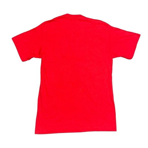 Vintage Nike T Shirt Adult Large Red Logo Swoosh Graphic 90s Made in USA - Picture 2 of 10